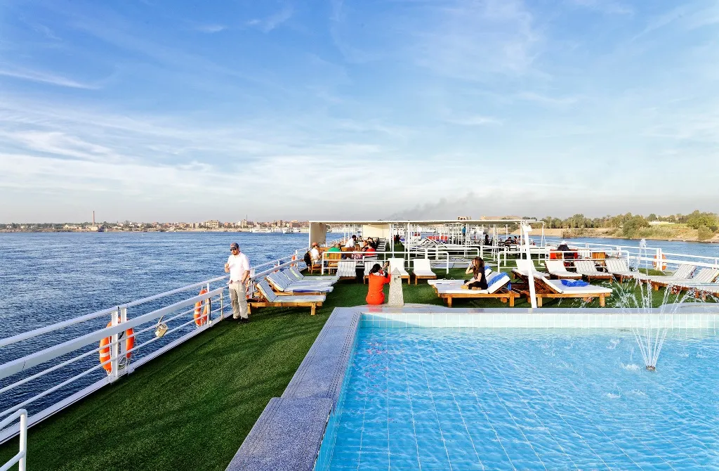 Sun deck of the MS Nile Style Nile Cruise Nile cruise